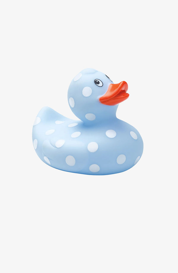 Blue Polkadot Rubber Duckie