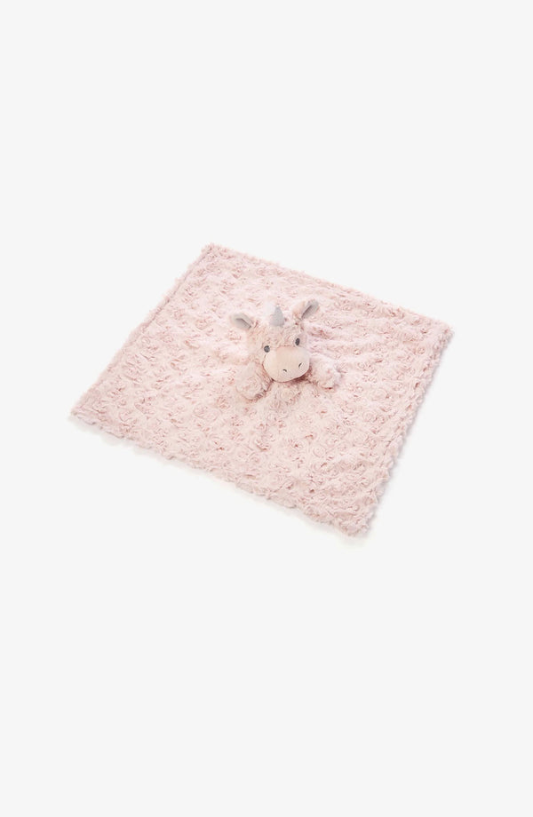 PINK SWIRL UNICORN BABY SECURITY BLANKET